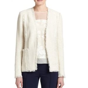 Rebecca Taylor Tweeed Fringe Blazer